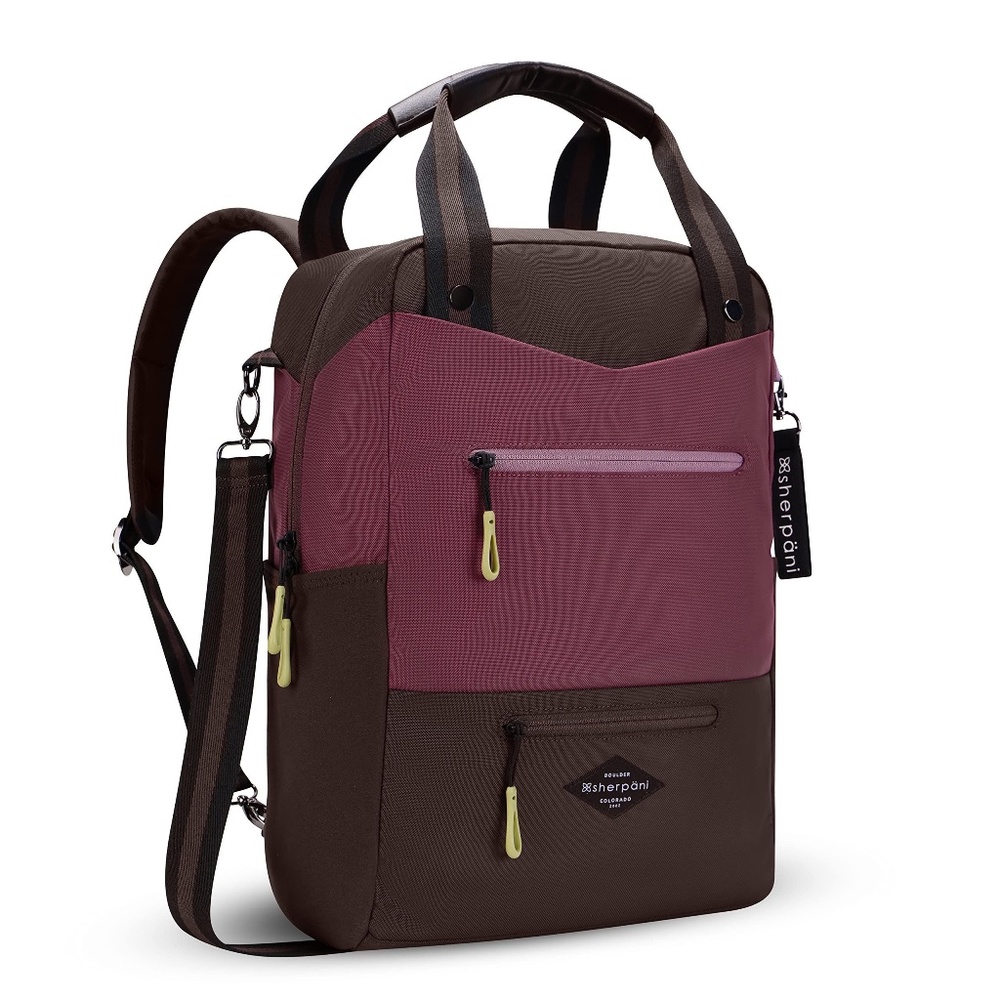 Sherpani Camden Convertible Backpack (Rosewood)
